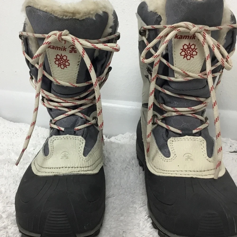 KAMIK Thinsulate ALPINGLOW faux Fur Winter Boots 7
